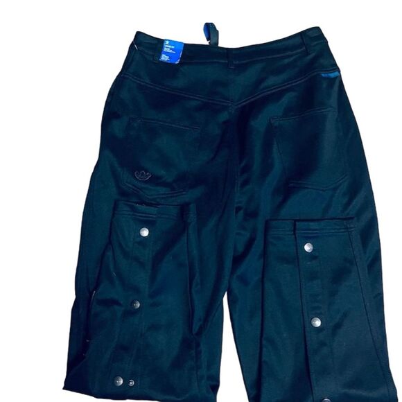 Adidas Club Adibreak Breakaway Snap Loose Fit Warmup Black Pants Women 10 NWT - Picture 7 of 16